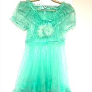 Mint Green Sugar Lace Babydoll Set